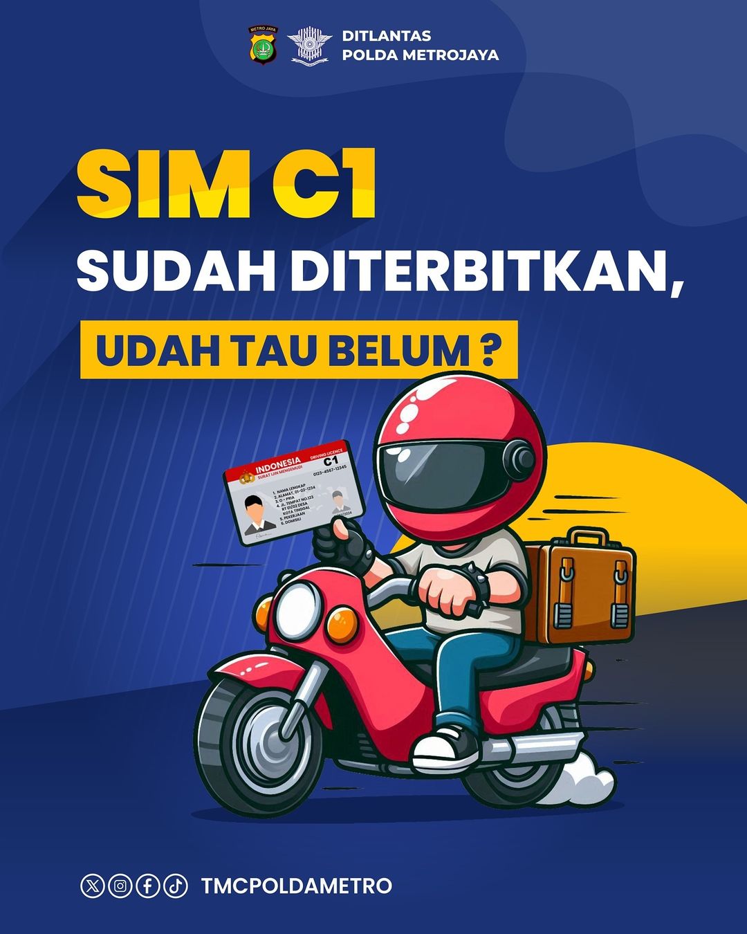 SIM C1 Sudah Diterbitkan