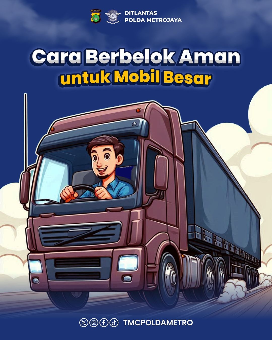 Cara Belok Mobil Besar yang Aman